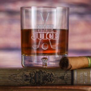 maechi Birdie Juice Crystal Rocks Glass – Perfect Gift for Golf Lovers