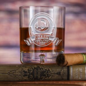 maechi Custom Crystal Bourbon Whiskey Rocks Glasses