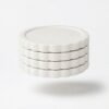 Ceramic Coaster Set of 4 Heat Resistant Table Protection Durable Modern Design | Casalinghi Sartoris