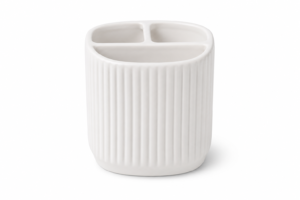 Ceramic Toothbrush Holder Cup Bathroom Organizer Durable Modern Design | Casalinghi Sartoris