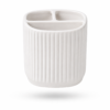 Ceramic Toothbrush Holder Cup Bathroom Organizer Durable Modern Design | Casalinghi Sartoris