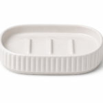 w2.2 Ceramic Soap Dish Tray Non-Slip Bathroom Accessory Durable Modern Design | Casalinghi Sartoris