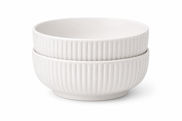 Ceramic Soup Bowl Set of 2 Deep Serving Bowls 700ml Durable Modern Design | Casalinghi Sartoris