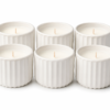 Ceramic Mini Candle Jar Set of 6 Bulk Gift Pack Decorative Home Scented Candles | Casalinghi Sartoris