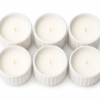Ceramic Mini Candle Jar Set of 6 Bulk Gift Pack Decorative Home Scented Candles | Casalinghi Sartoris