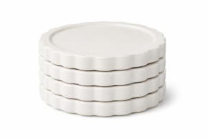 Ceramic Coaster Set of 4 Heat Resistant Table Protection Durable Modern Design | Casalinghi Sartoris