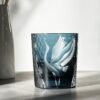 Edo Kiriko Handcrafted Pine & Crane Crystal Whisky Glass