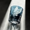 Edo Kiriko Handcrafted Pine & Crane Crystal Whisky Glass