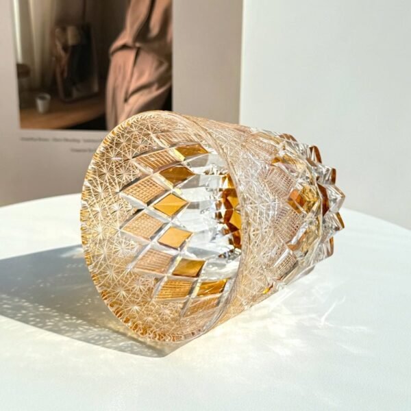 4_8099ab11-b394-4b67-9a1b-ea3475ec5795.jpg Edo Kiriko Handcrafted Yellow Fluorite Crystal Whisky Glass