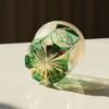 Edo Kiriko Handcrafted Peacock Motif Whisky Glass