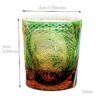 Edo Kiriko Handcrafted Raijin Whisky Glass