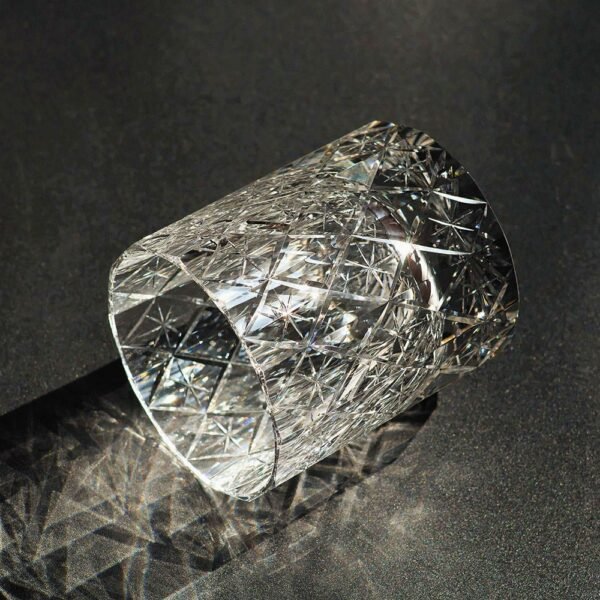 Edo Kiriko Handcrafted Stellar Prism Crystal Whisky Glass