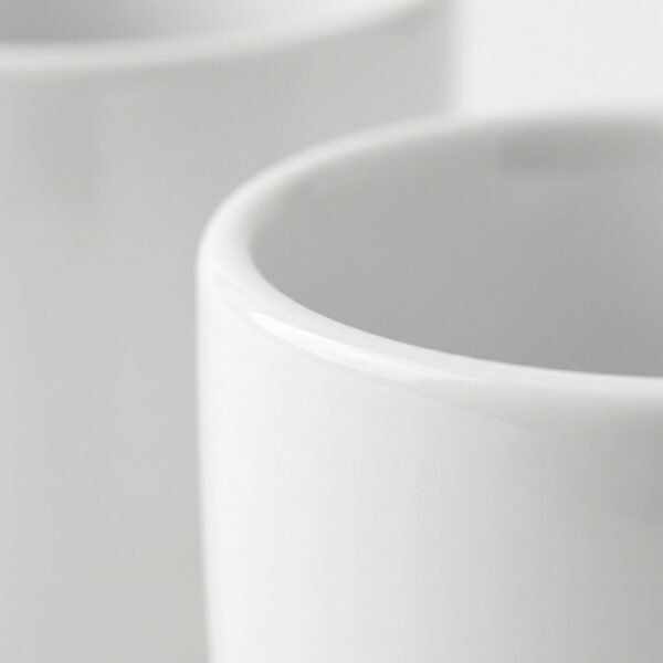 Ceramic_texture_and_202604132356.jpeg Ceramic Coffee Mug Set of 2 Elegant White Cups 300ml | Cerâmica Capuchos