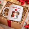 Love Message Ceramic Coffee Mug – Romantic Couple Gift Cup