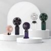 USB Rechargeable Mini Fan – 6 Speed with Smart LED Display
