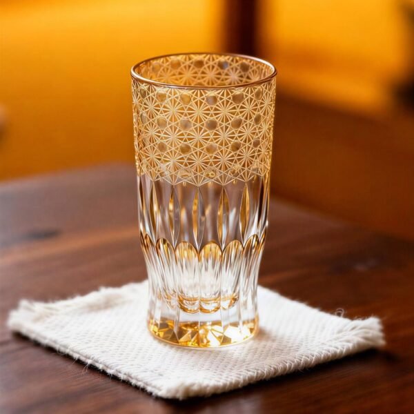 ab50f2ae60ae73270e46e1f3335d7300.jpg Edo Kiriko Handcrafted Sunset-Toned Crystal Glass